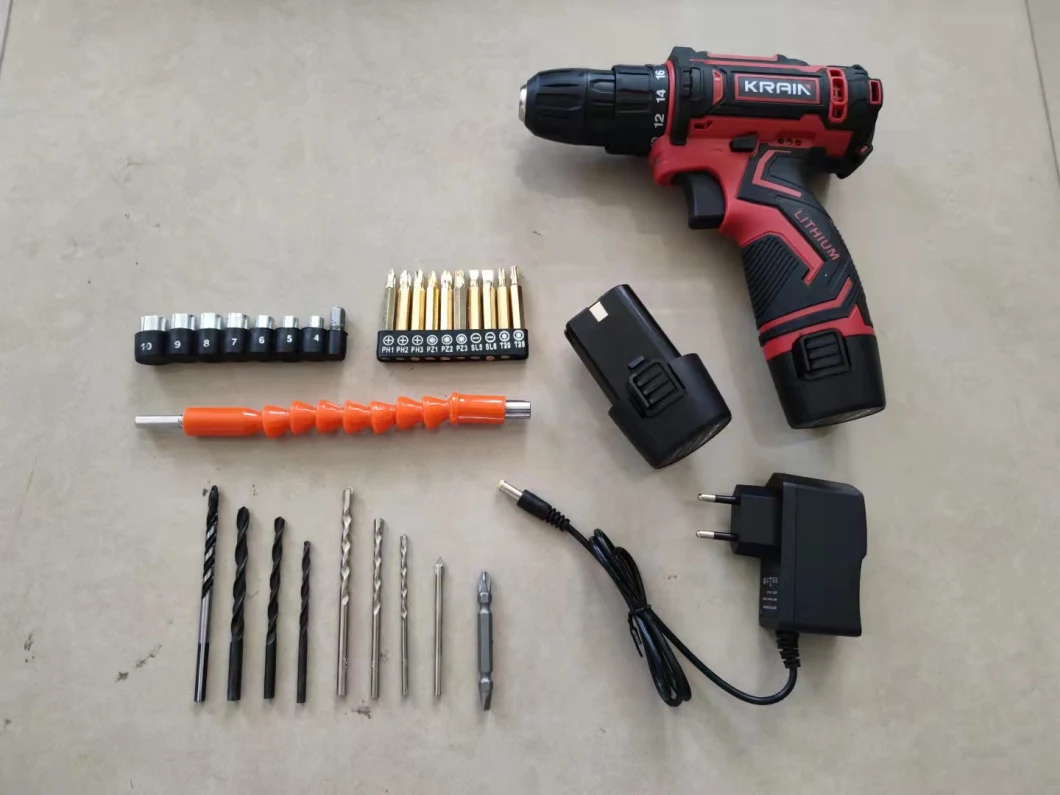 12V 1.5ah Portable Screw Driver Two Battery Lithium Cordless Drill