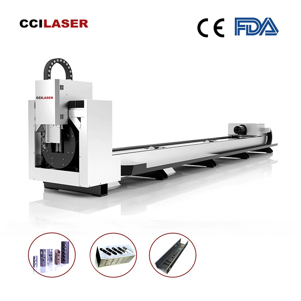Made in China Cci Laser Tube Cutting Machine 3000 W with Carbon Fiber Laser Straight Tube Cut off Machine